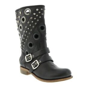 BALDAN Baldan Eyelet Jwl 2 Buckle Boot in Black